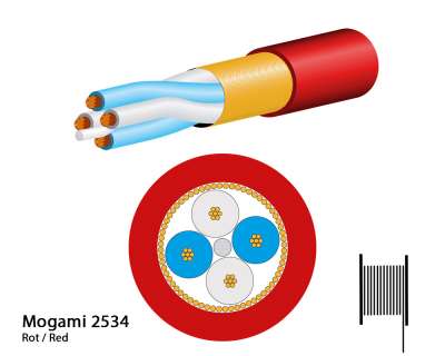 Mogami 2534 Microphone cable | Neglex Quad | Ø 6,0 mm | Black